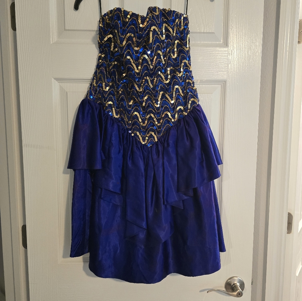 Vintage 80s sequin party dress